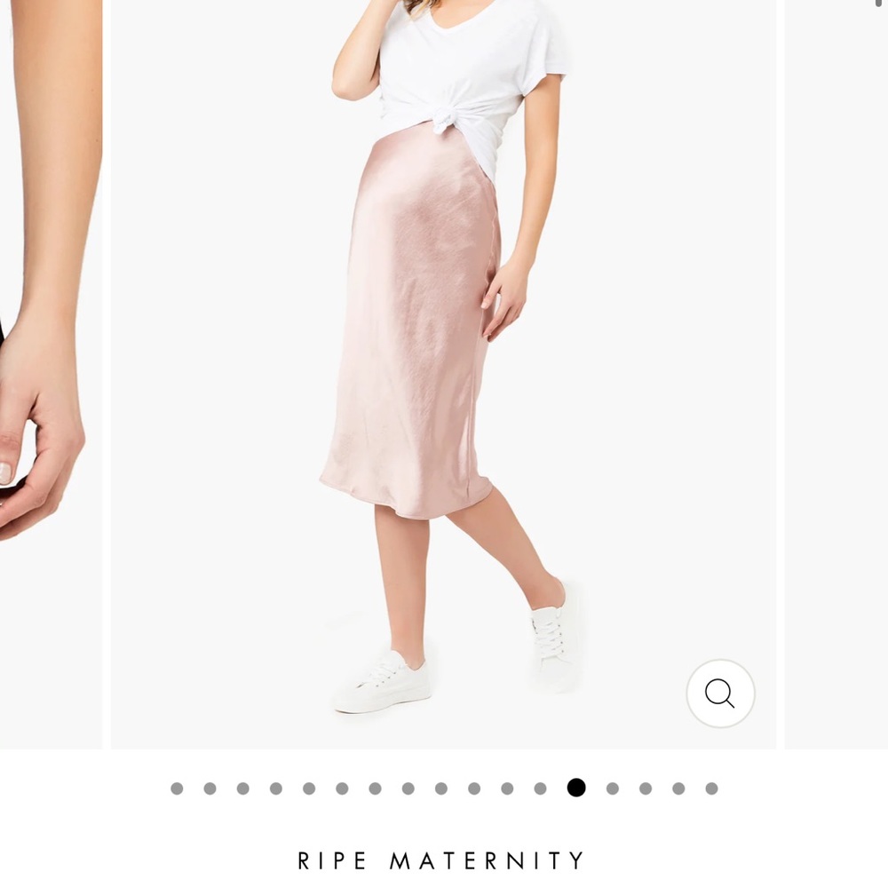 Ripe maternity Lexie satin silky skirt